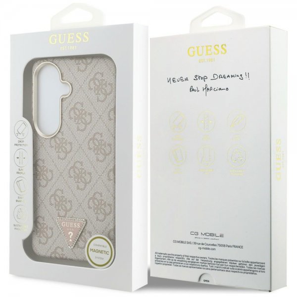 Guess Samsung Galaxy S26 Cover 4G Triangle MagSafe Lyserød