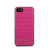 Guess iPhone 7/8/SE Cover Croco Magenta