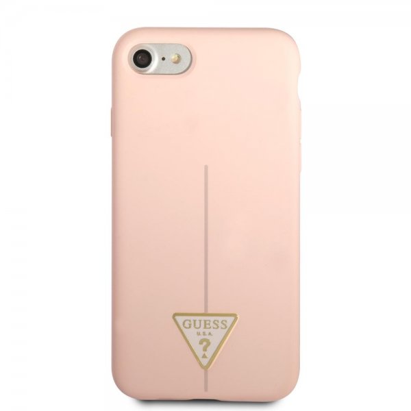 Guess iPhone 7/8/SE Cover Metal Triangle Rosa