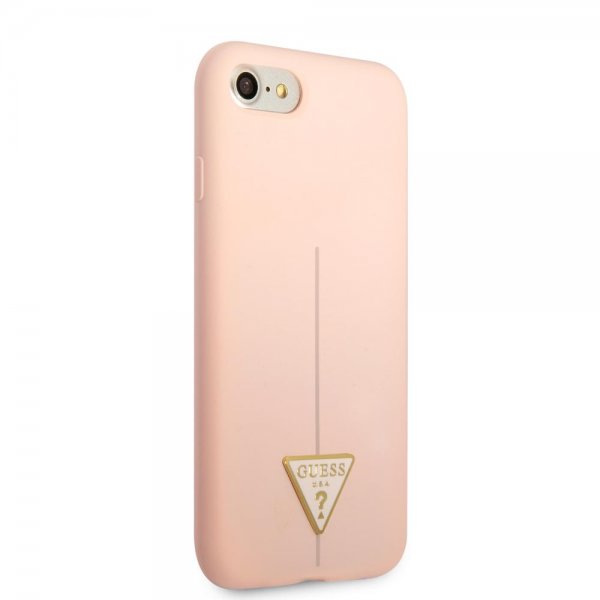 Guess iPhone 7/8/SE Cover Metal Triangle Rosa