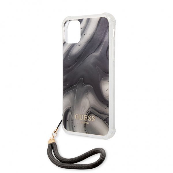 Guess iPhone 11 Cover Marmor Grå