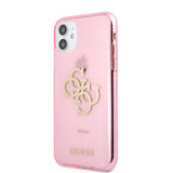 Guess iPhone 11 Cover Full Glitter Rosa