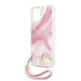 Guess iPhone 12 Pro Max Cover Marble Rosa