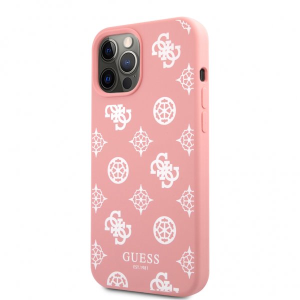 Guess iPhone 12/iPhone 12 Pro Cover Peony Rosa