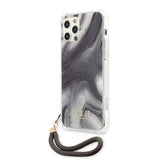 Guess iPhone 12/iPhone 12 Pro Cover Marble Grå