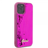 Guess iPhone 12/iPhone 12 Pro Cover Sequin Fuschia