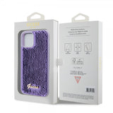 Guess iPhone 12/iPhone 12 Pro Cover Sequin Lilla