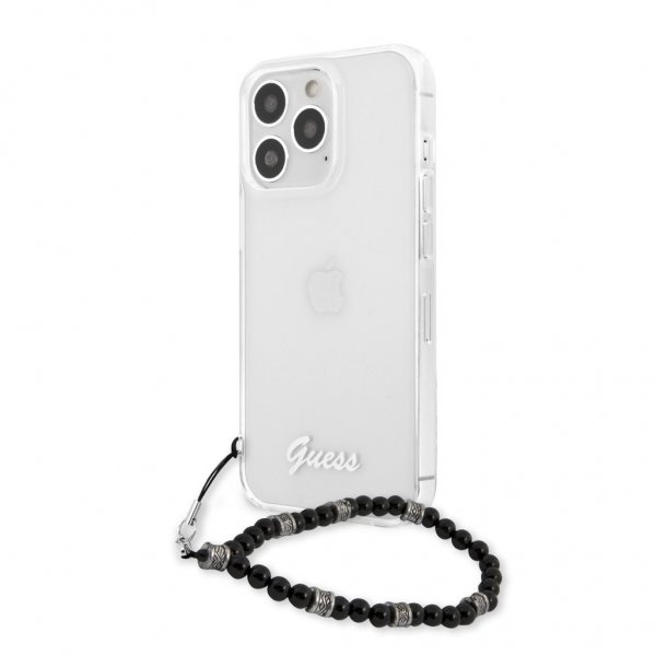 Guess iPhone 13 Pro Cover Pearl Handle Script Logo Sort