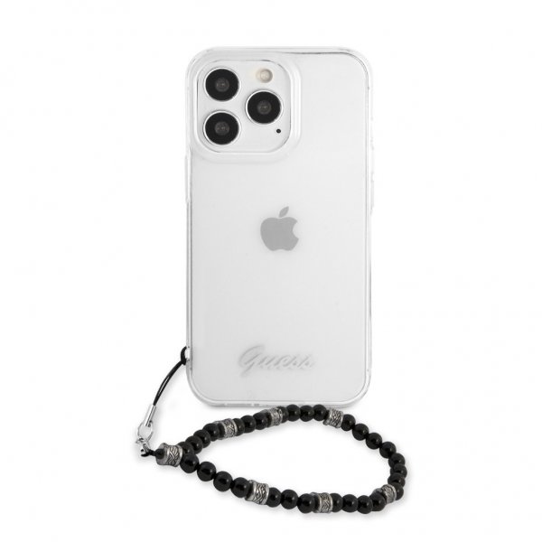 Guess iPhone 13 Pro Cover Pearl Handle Script Logo Sort