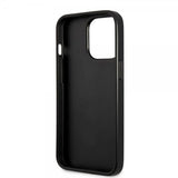Guess iPhone 13 Pro Cover Printed Stripe Bottom Grå