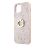 Guess iPhone 13 Cover Ring Stand Rosa