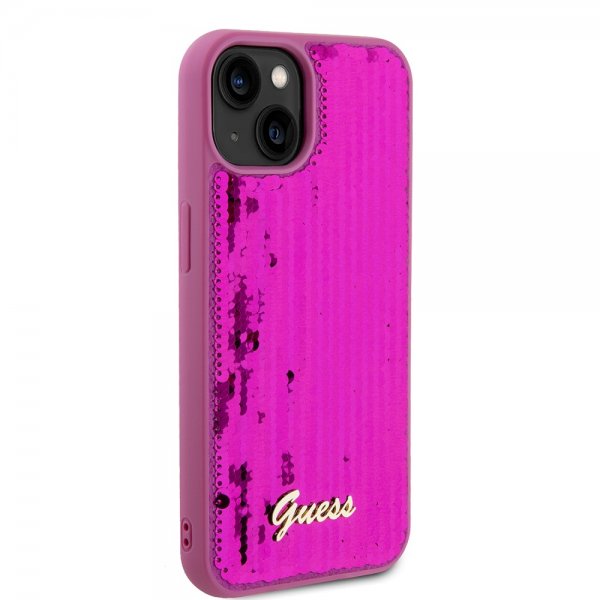 Guess iPhone 13 Cover Sequin Fuschia