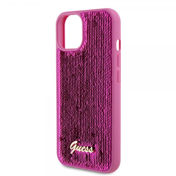 Guess iPhone 13 Cover Sequin Fuschia