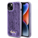 Guess iPhone 13 Cover Sequin Lilla