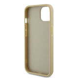Guess iPhone 13 Cover Perforated Glitter Guld