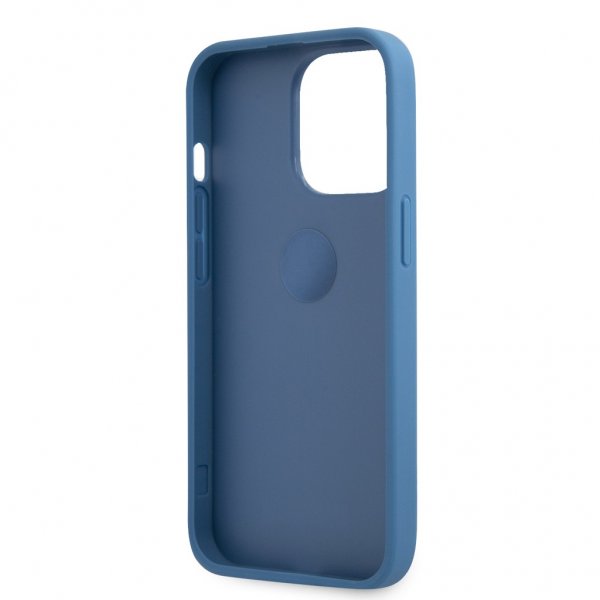 Guess iPhone 13 Pro Max Cover Ring Stand Blå