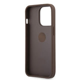 Guess iPhone 13 Pro Max Cover Ring Stand Brun