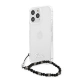 Guess iPhone 13 Pro Max Cover Pearl Handle Script Logo Sort