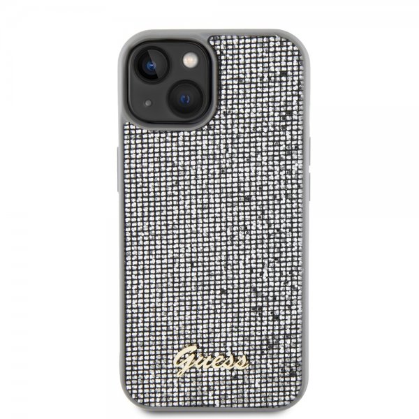 Guess iPhone 15 Cover Square Mirror Sølv