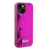 Guess iPhone 15 Cover Sequin Fuschia