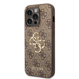 Guess iPhone 15 Pro Max Cover 4G Logo Brun
