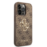 Guess iPhone 15 Pro Max Cover 4G Logo Brun