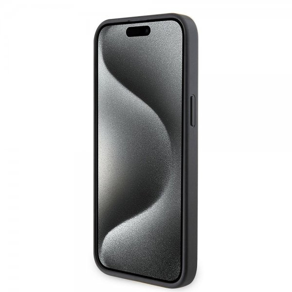 Guess iPhone 15 Pro Max Cover 4G Logo Grå