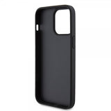 Guess iPhone 15 Pro Max Cover 4G Metal Triangle Strass Sort