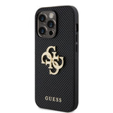 Guess iPhone 15 Pro Max Cover Perforated Glitter Sort