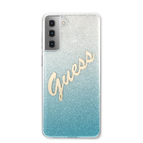 Guess Samsung Galaxy S21 Plus Cover Vintage Blå
