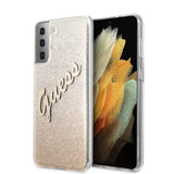 Guess Samsung Galaxy S21 Plus Cover Vintage Guld