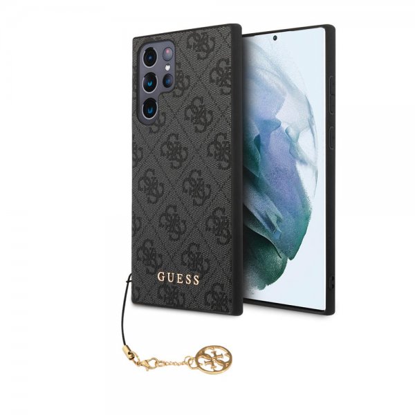 Guess Samsung Galaxy S22 Ultra Cover 4G Charms Grå
