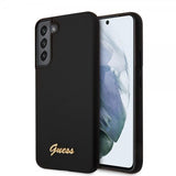 Guess Samsung Galaxy S22 Plus Cover Script Metal Logo Sort