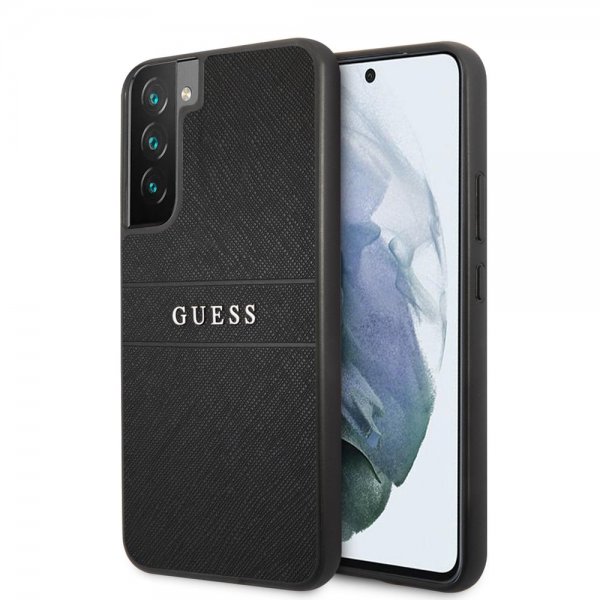Guess Samsung Galaxy S22 Plus Cover Saffiano Metal Logo Sort