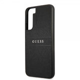 Guess Samsung Galaxy S22 Cover Saffiano Metal Logo Sort