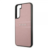 Guess Samsung Galaxy S22 Cover Saffiano Metal Logo Rosa