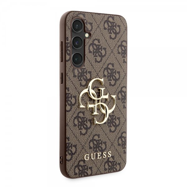 Guess Samsung Galaxy S23 FE Cover 4G Metal Logo Brun