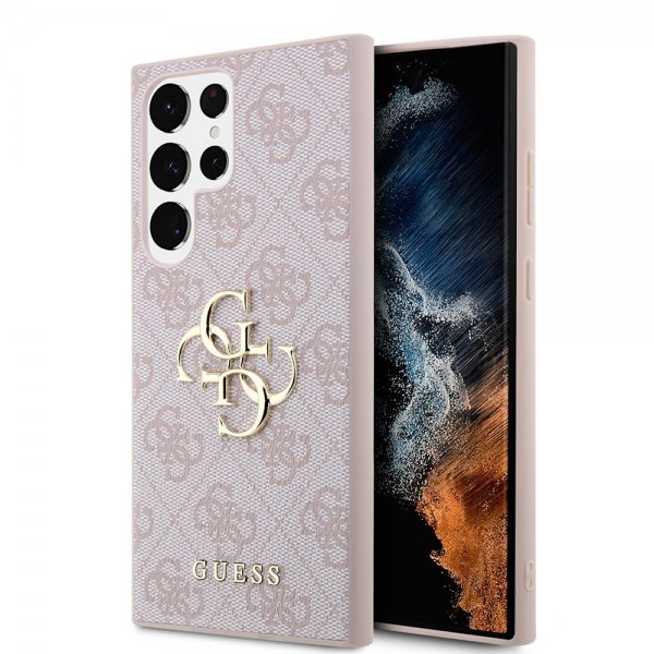 Guess Samsung Galaxy S23 Ultra Cover 4G Logo Rosa