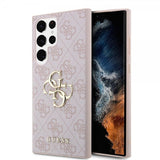 Guess Samsung Galaxy S23 Ultra Cover 4G Logo Rosa