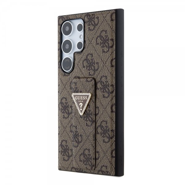 Guess Samsung Galaxy S24 Ultra Cover Grip Stand Funktion Brun
