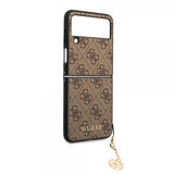 Guess Samsung Galaxy Z Flip 4 Cover 4G Charms Brun