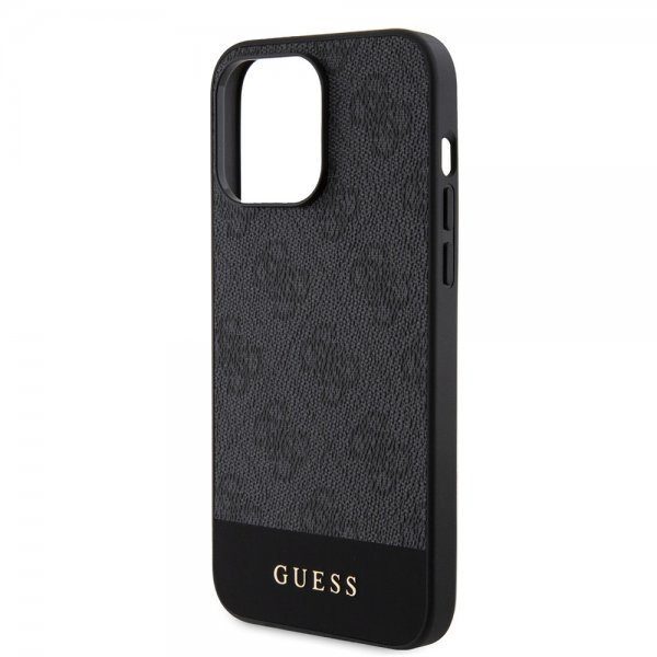 Guess iPhone 15 Pro Max Cover Bottom Stripe MagSafe Sort