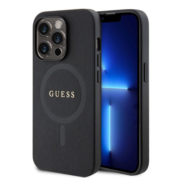 Guess iPhone 15 Pro Max Cover Saffiano MagSafe Sort