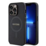 Guess iPhone 15 Pro Max Cover Saffiano MagSafe Sort