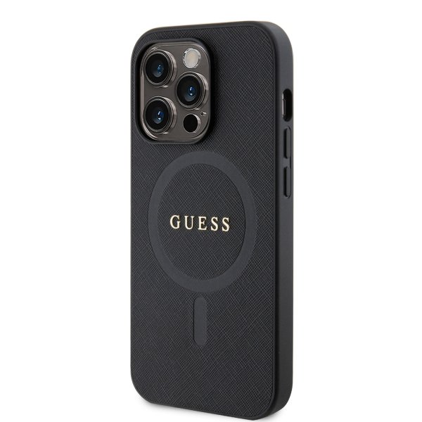 Guess iPhone 15 Pro Max Cover Saffiano MagSafe Sort