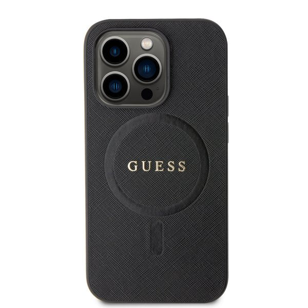 Guess iPhone 15 Pro Max Cover Saffiano MagSafe Sort