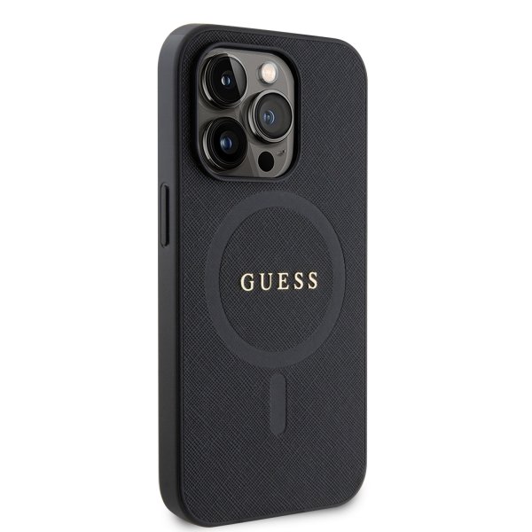 Guess iPhone 15 Pro Max Cover Saffiano MagSafe Sort