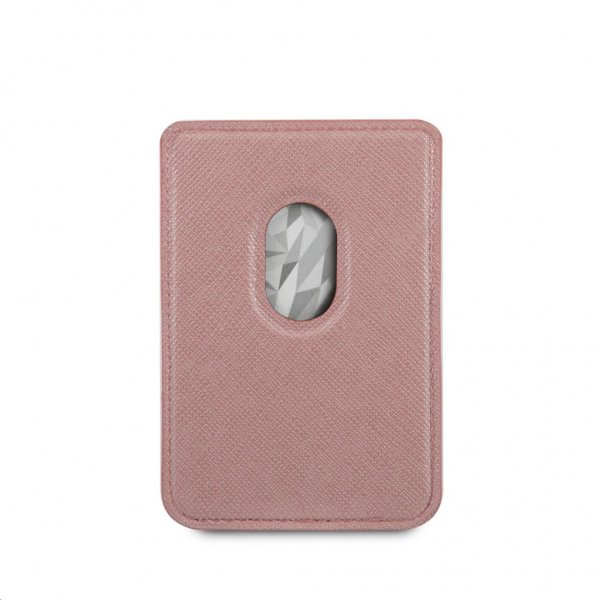 Guess Magnetisk Kortholder Metal Logo MagSafe Rosa