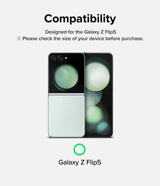 Ringke Samsung Galaxy Z Flip 5 Skærmbeskyttelse Cover Display Protector Glass 2-pak