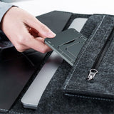 Holder til mobil aluminium grå
